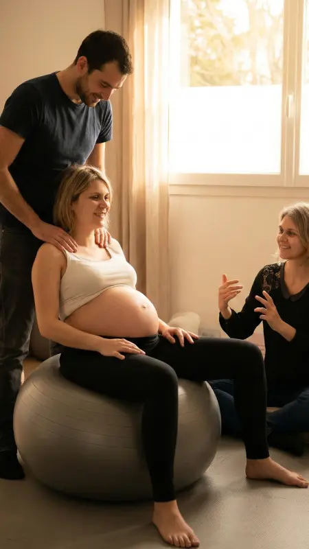 Séance de préparation à la naissance accompagnée par Charlotte Pons
